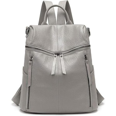 Fashion Rygsæk Dame Skuldertaske Piger Vandtæt Dagtas Universitet Skole Taske Læder Rejse Arbejde Rygsække