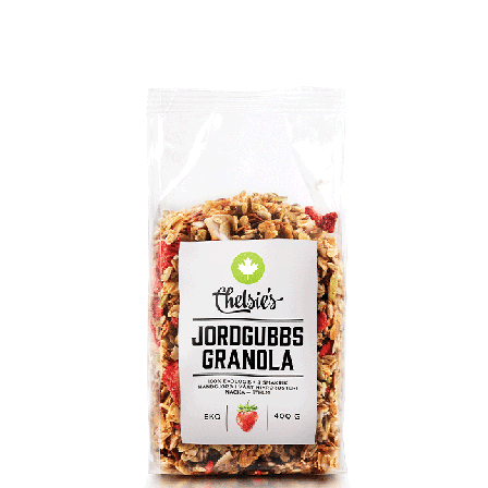 Chelsie s Organic Gourmet Prod Granola Jordbær 400 g