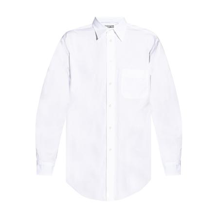 Maison Margiela Shirt with logo Hvid, Herre Skjorter