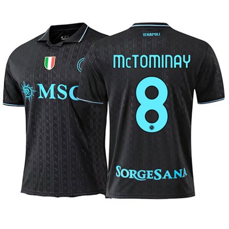 25-26 S.S.C. Napoli Bortedrakt Tredje NO.8 MCTOMINAY Fotball T-skjorte Jersey S-2XL