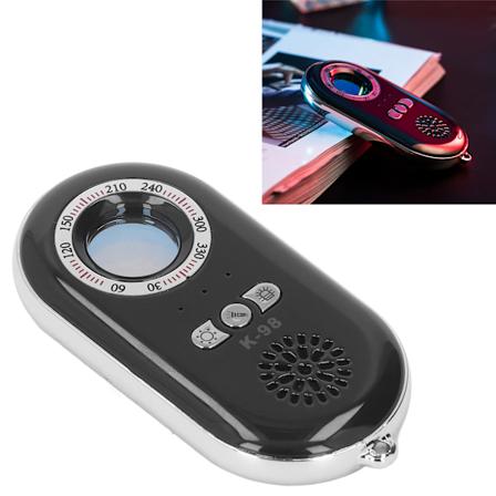 Kameradetektor Trådløs Lydfeilfinner Enhet Høy Følsomhet med Alarm for Hoteller K98