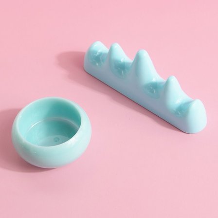 2 set Nagelborste tvättbehållare Akryl flytande pulver