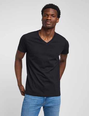 Lee Jeans Twin Pack V Neck - White - L