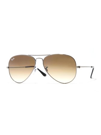 Ray Ban Icons Men's sunglasses with a frame made of metal in silver and lenses in brown gradient