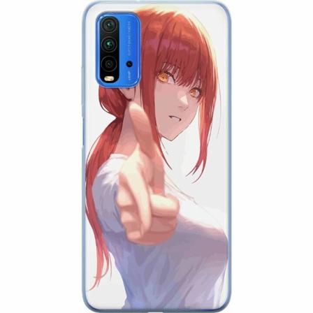 Xiaomi Redmi Note 9 4g Genomskinligt Skal Makima Chainsaw Man