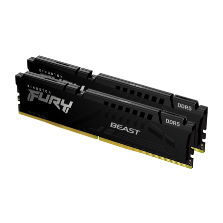 Fury Beast Black 16GB (2x8GB) / 6000MHz / DDR5 / CL36 / KF560C36BBEK2-16 - Kingston FURY Beast 16GB DDR5-6000 MHz (2x8GB)