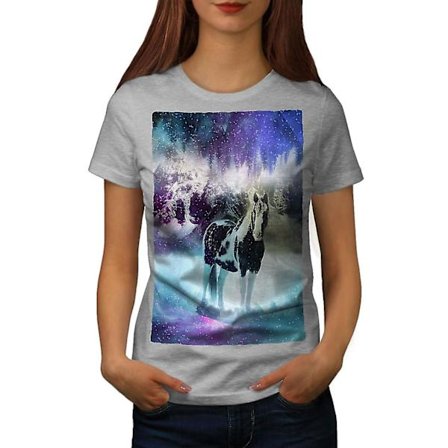 Horse Space Nature T-shirt för kvinnor