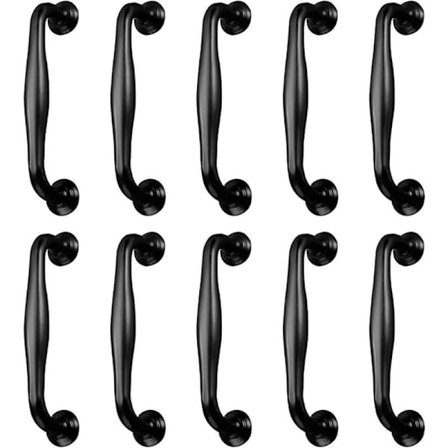 10 kpl 128mm Huonekalun Vetimet Musta Keittiön Vetimet Kaappi