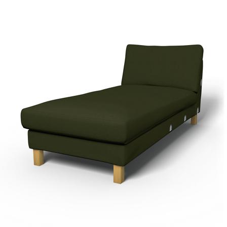 IKEA - Överdrag till Karlstad schäslong påbyggnadsdel, Moss, Sammet - Bemz