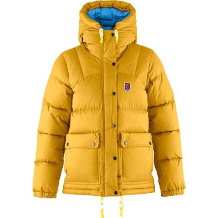 Fjällräven Women's Expedition Down Lite Jacket in Mustard Yellow/United Nations Blue | Size: XS, Down/Supreme Microloft