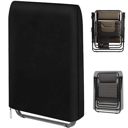 Udendørs sammenklappelig stol støvdæksel (farvematch sort)