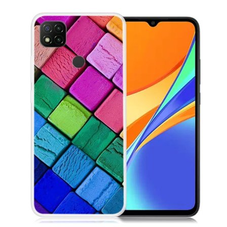 Deco Xiaomi Redmi 9C Suojakotelo - Colorful Blocks