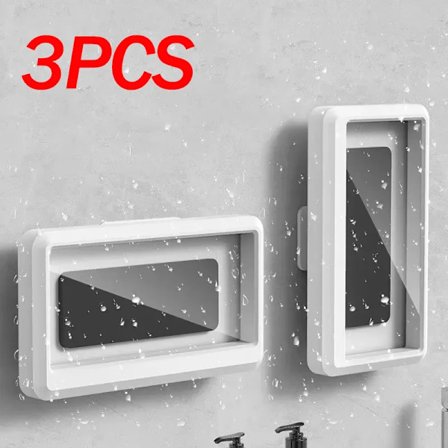 360° Roterande Vattentätt och Anti-im Mobiltelefonfodral för Badrum Dusch Telefonhållare Vattentät Kan Användas i Duschen