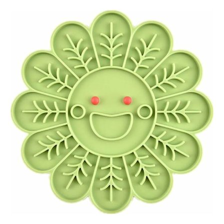 Jäätymisenesto koiran kulho Kissan kulho Interaktiivinen ruokakulho koirille Palapeli koiran kulhot Hidas syöttö lemmikkikulho, vihreä