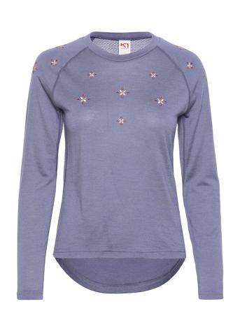 Summer Wool Ls Sport Sweat-shirts & Hoodies Fleeces & Midlayers Blue Kari Traa