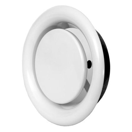 Europlast Tilluftsventil i Metall Exhaust Hvit Ø200mm DM200