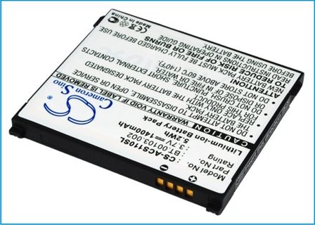 Batteri til SmartPhone, mobil til Acer Liquid S110, Stream, NeoTouch S110 og andre.