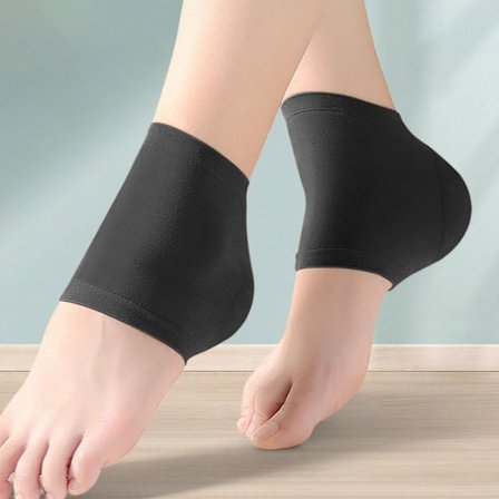 2 par Gel Hælsokker Spa Gel Sokker SVART A A