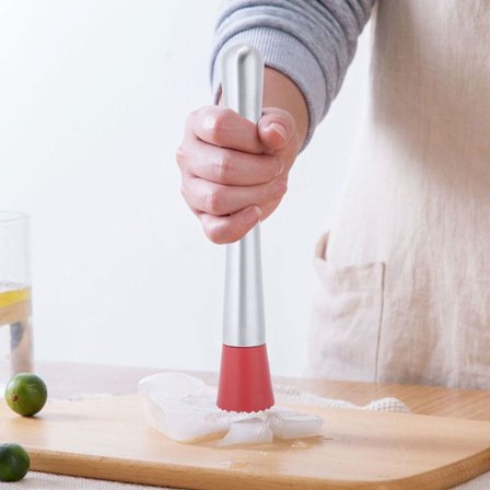 Multifunksjonell rustfritt stål isknusing pinne for cocktailer KLB