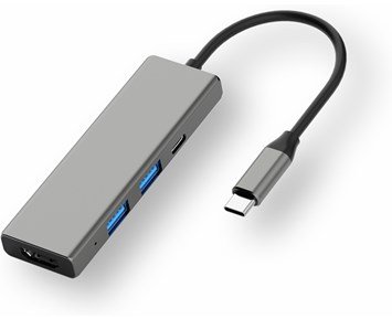 Andersson USB-H3300 - USB-C 2A+1C+HDMI - Kompakt USB-C hubb med HDMI-port