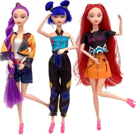 K-POP Demon Hunter -tyttöbändi anime-nukkelelu