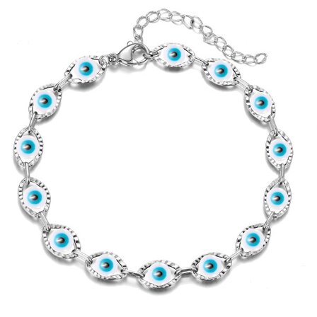 Wekity Choice of all Dainty Evil Eye Bracelets för kvinnor, 14K