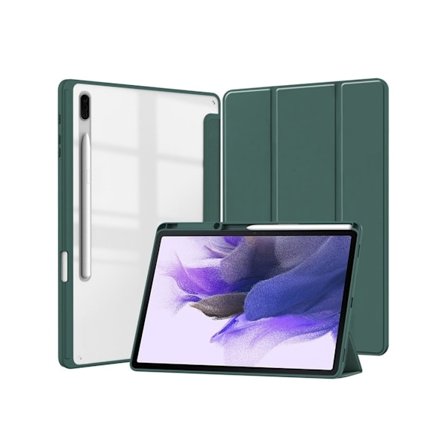 Fodral för Samsung Galaxy Tab S9 Plus/s9 Fe Plus Akryl Tablet Skyddsfodral Mörkgrön