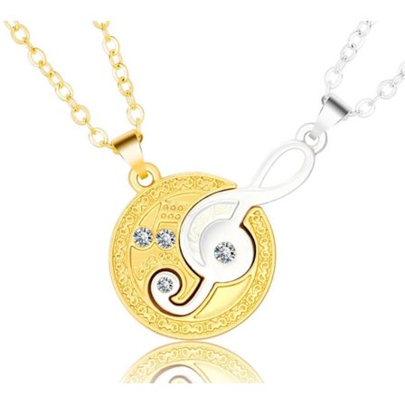 Vänskapshalsband "Music Note" - Elegant och Unik Design