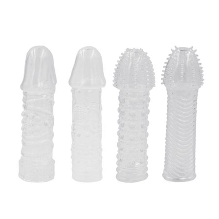 Crystal Sleeve Silikone Spike Kondomer til Mænd Forsinkelsessæt Cover Par Legetøj til A