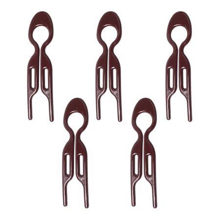 5 kpl U-muotoisia hiuskampoja, ranskalaisia hiuspinnejä naisille Dark coffee