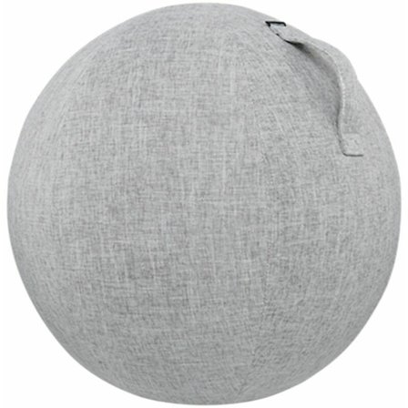 55 cm Skyddande överdrag för yogaboll i bomull + linne, skyddstillbehör för sportbollar, grå