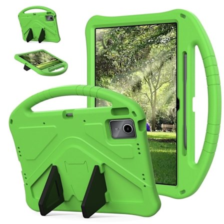 SKALO Børnecover med håndtag og stand til Lenovo Idea Tab Plus - Grøn