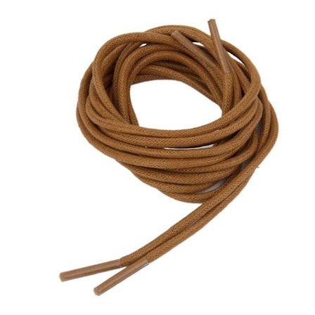 3mm Voksbehandlede Rundt Skolisser Brune Lisse Broguesko 100cm