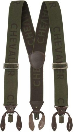 Chevalier Logo Suspenders Dark Green