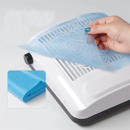 100 bitar nagel vakuum filter set nagelkonst damm samlare filter papper