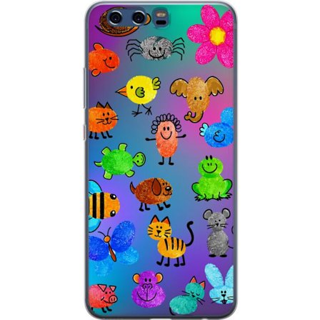 Yhteensopiva Puhelinkuori Huawei P10 Little Scribble Friends