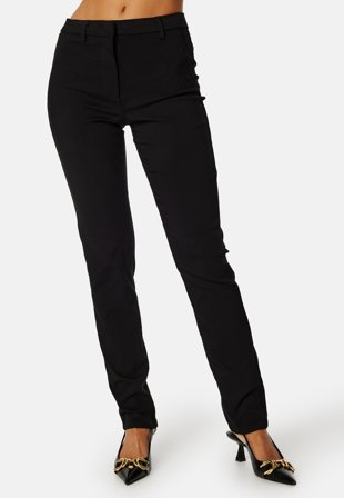 Pieces Skin MW Chino Pant Black Tøj