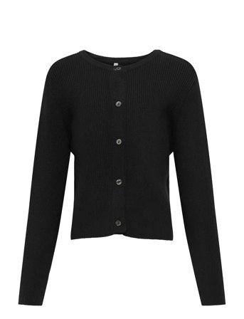 Kognatascha Ls O-Neck Card Cp Knt Noos Black Kids Only