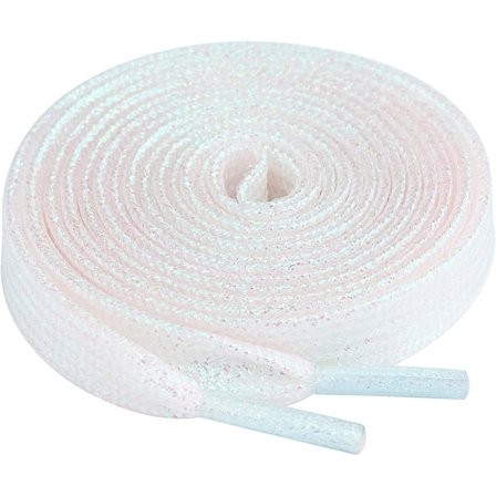 2 Paria Premium Glitter -littaat - 140cm - valkoiset, Premium 10mm