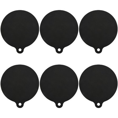 Pakke med 6 elektriske induksjonstoppmatter, sklisikker matte, silikon