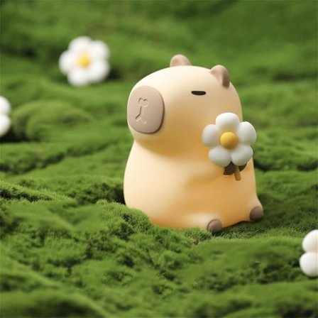 Capybara Natlampe Sød Squishy Silikone Børnelampe Dæmpbar Dyre Sengelampe