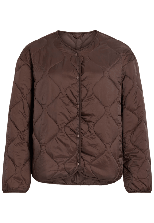 Vila VIDUNE Quiltad Jacka Jackor Dam Brun 34