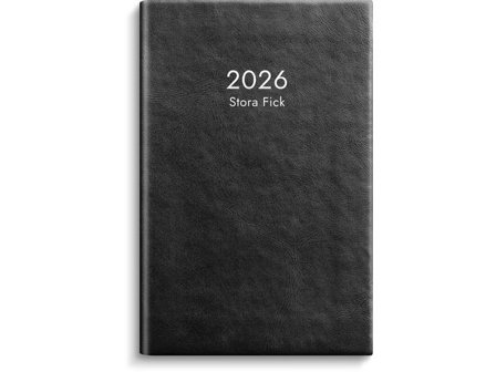 Burde Kalender Stora Fick 2026 svart - Lyreco - Almanackor och kalendrar - Fickkalendrar - Stora fickkalendrar