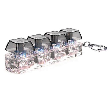 Mekaanisen näppäimistön näppäinhatut 4 näppäintä Fidget-lelu stressin lievitykseen DIY-painike[HK]