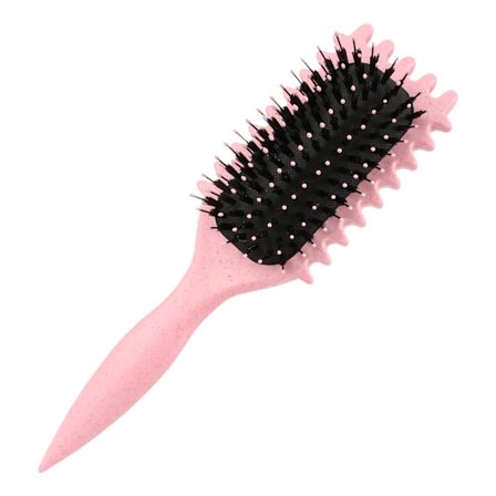 Kihartava hiusharja villisian harjaksilla, kihartavat harjat, jotka määrittelevät kammat luonnollisten kiharoiden saavuttamiseksi