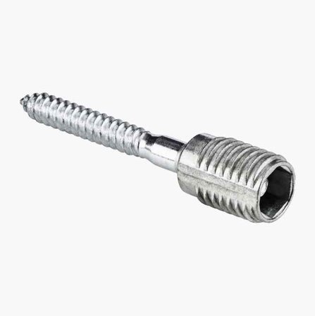 Biltema - Karmskrue 7 x 70 mm Elforzinket for Vindus- og Dørkarmer, Justerbar Hylse, 8 stk, Innendørsbruk