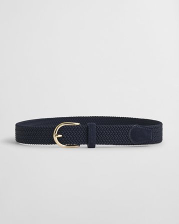 GANT Damen Elastischer Flechtgürtel (80/32) Marineblau