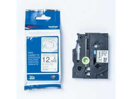 BROTHER Tape TZER231 12mm svart på vit - Lyreco - Kontorsmaskiner - Märkmaskiner och tape - Tape - Brother TZ