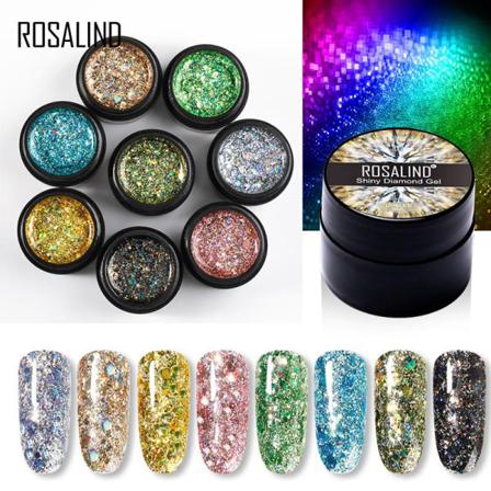 8st Set Bländande Diamantnagellack