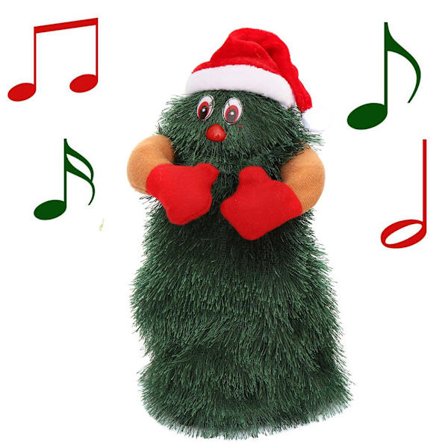 Elektrisk juletræ roterende dansende musik legetøj til børn skrivebordspynt juletræ dekorationer